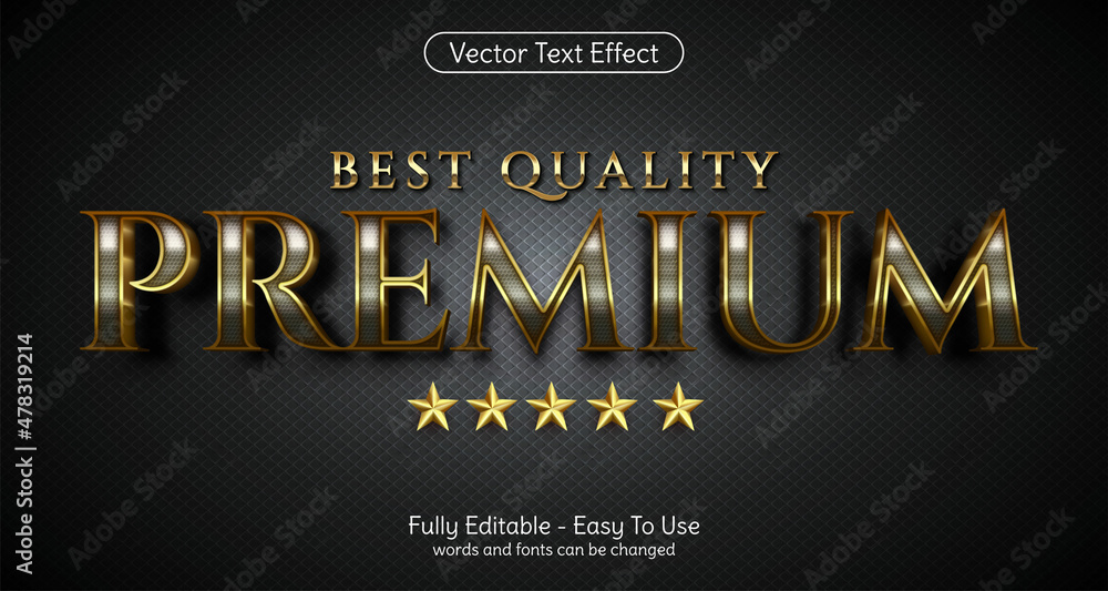 Three dimension text Premium, editable style effect template Three dimension text Premium, editable style effect template