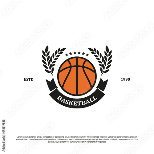 Creative basketball logo design. Basketball logo for your club or tournament © restu