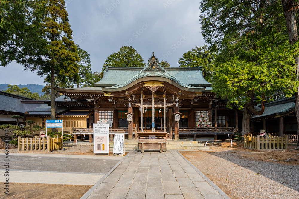 Naklejka premium 大麻比古神社