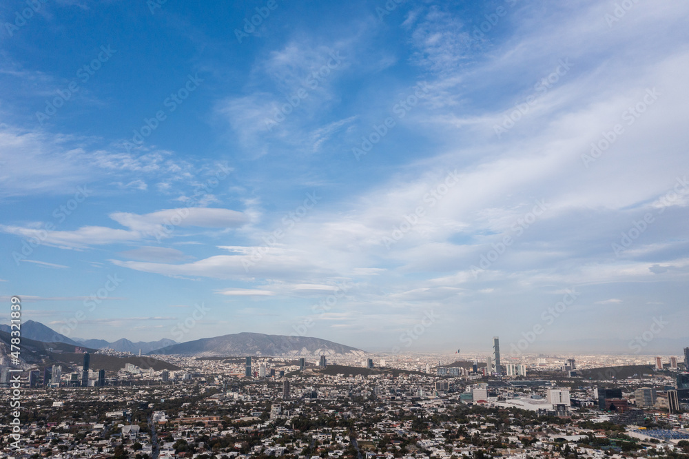 Vista panorámica de Monterrey, México