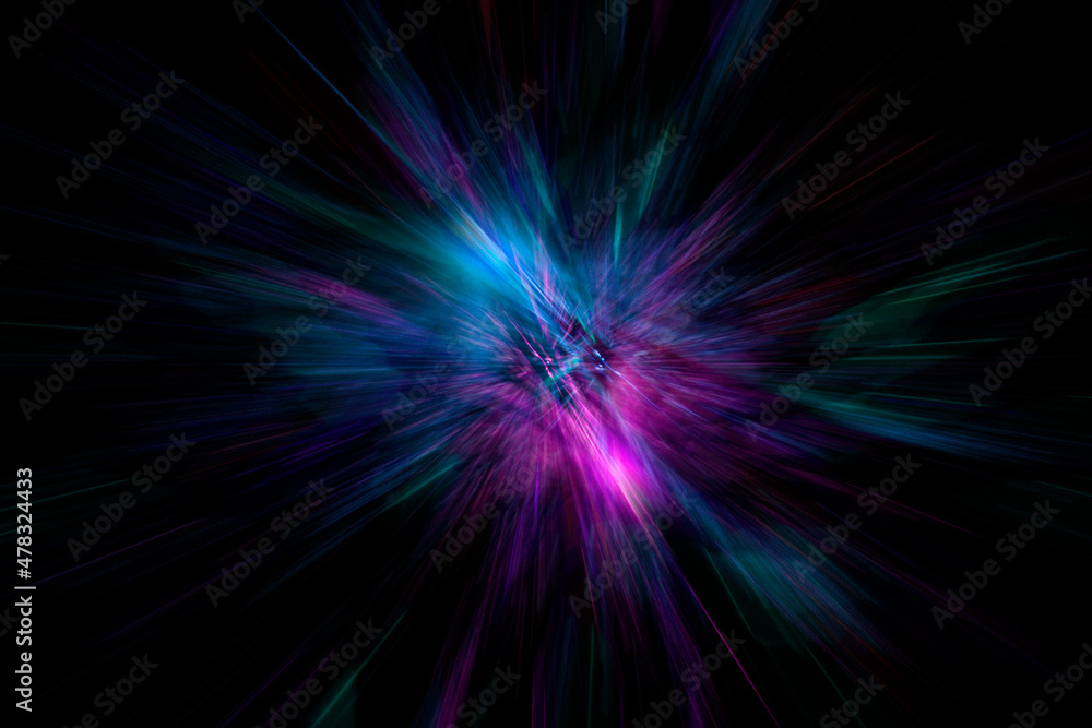 Abstract Colorful Motion Dark Blur Background