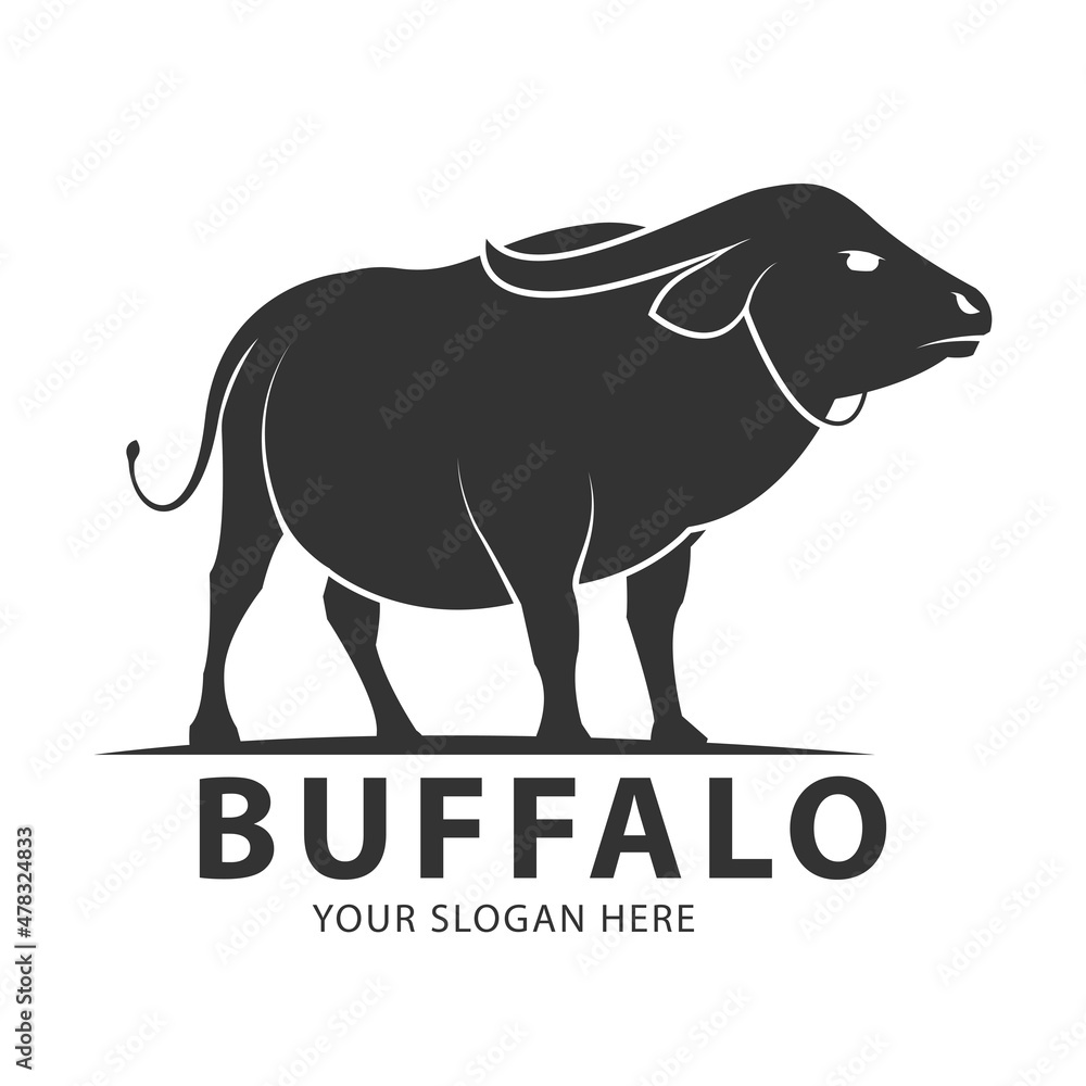 Thai buffalo logo icon designs vector.