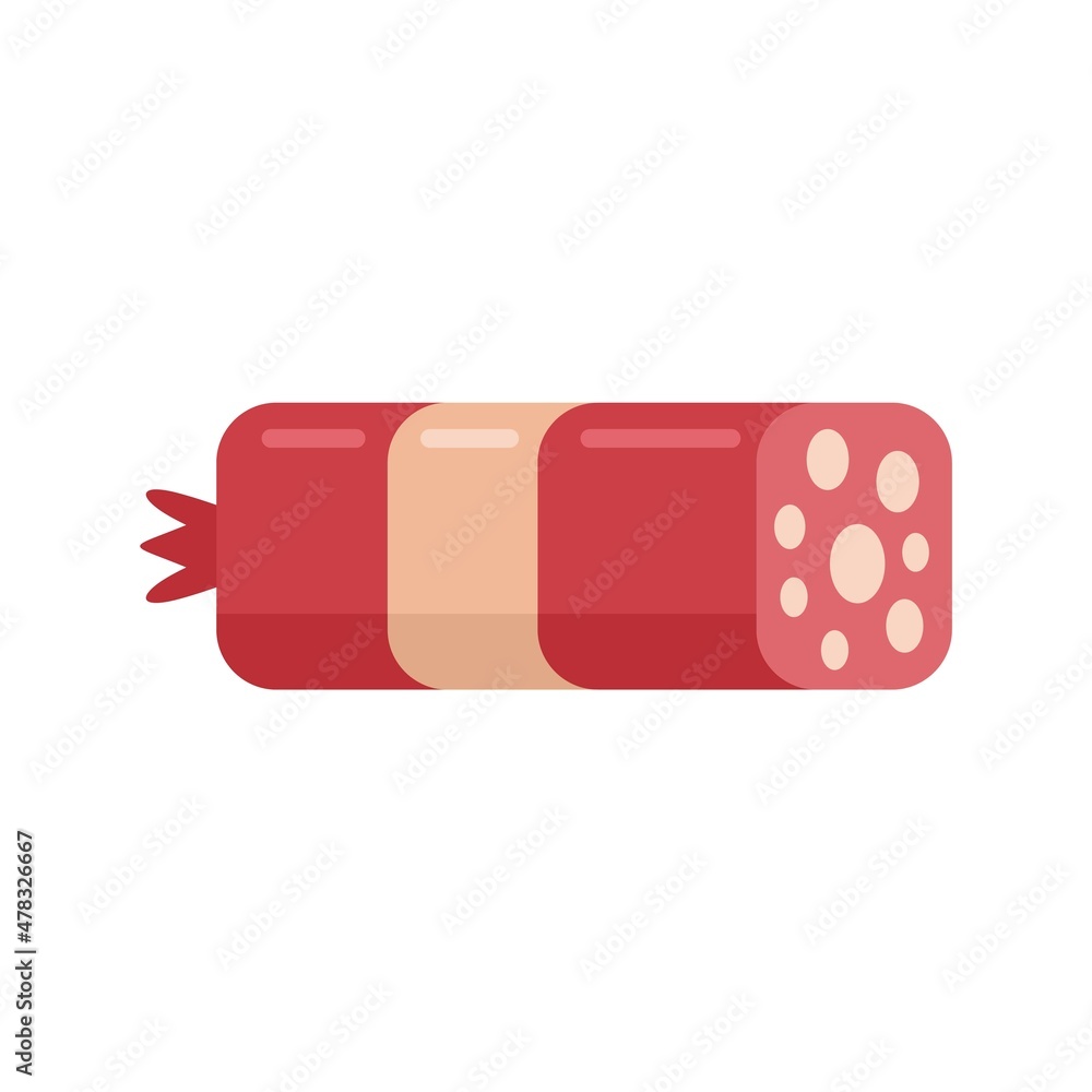 Sausage snag icon flat isolated vector Sausage snag icon flat isolated vector