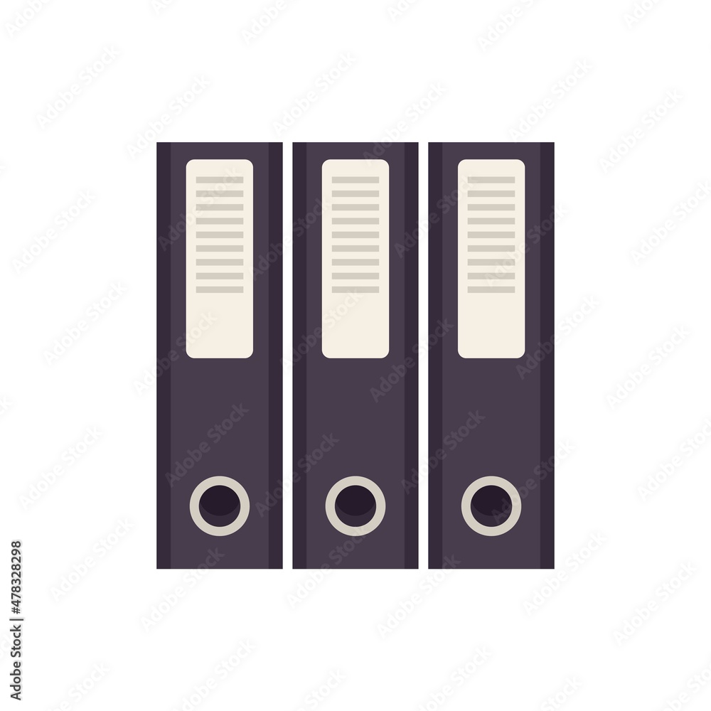 Prosecutor folder icon flat isolated vector Prosecutor folder icon flat isolated vector