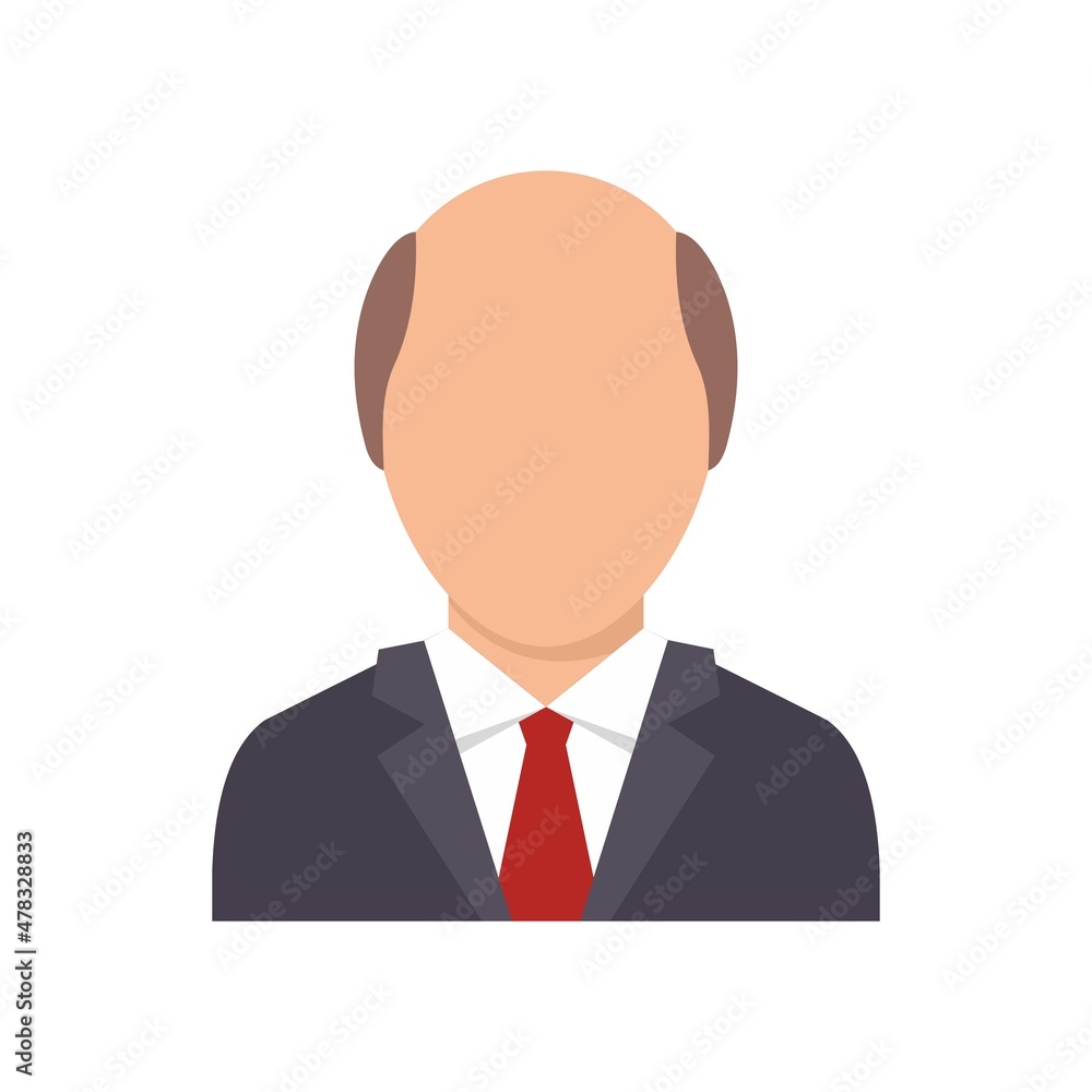 Prosecutor man icon flat isolated vector Prosecutor man icon flat isolated vector