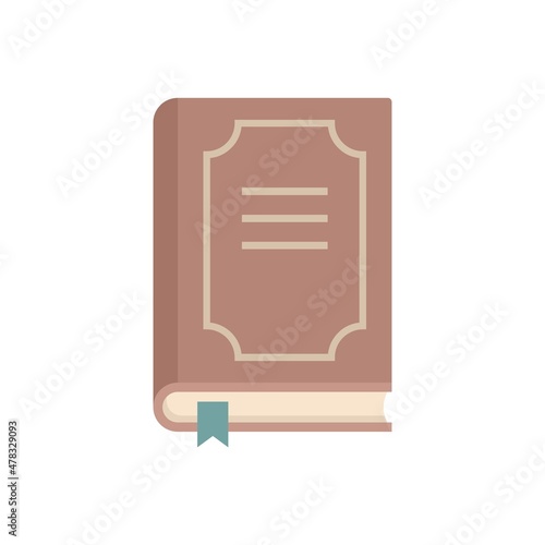 Prosecutor book icon flat isolated vector