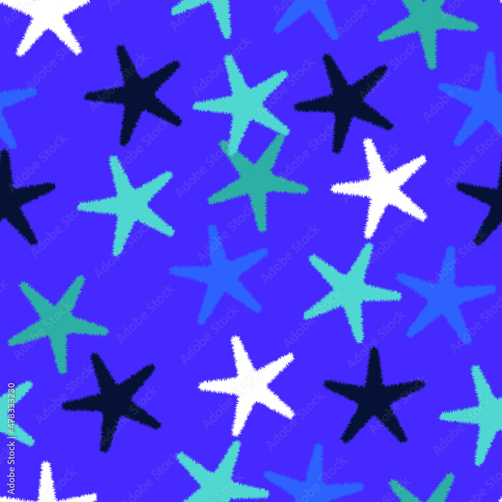 Abstract Serrated Stylish Trendy Stars Seamless Pattern Vector Design Perfect for Allover Fabric Print or Wrapping Paper Abstract Serrated Stylish Trendy Stars Seamless Pattern Vector Design Perfect for Allover Fabric Print or Wrapping Paper