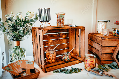 Candy Bar auf einer Hochzeit