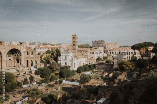 view of the roman forum city