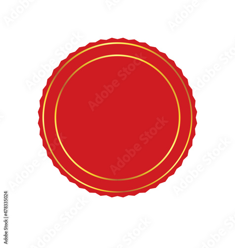 classic blank red document award certificate seal