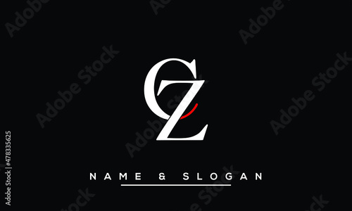 ZC,  CZ,  Z,  C  Abstract Letters Logo Monogram