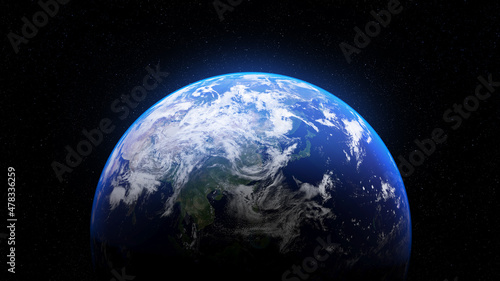 The future of the world is in our hands.planet Earth in space. Elements of this image are decorated with NASA 3D rendering.