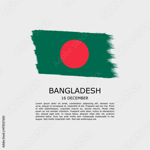 BANGLADESH flag with paint brush, national day background square Free Download BANGLADESH flag with paint brush, national day background square - GFXLoad