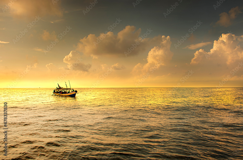 boat on the sea