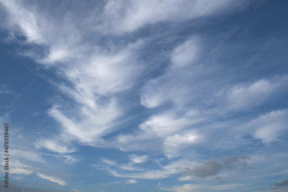 blue sky and beautiful cloud pattern 