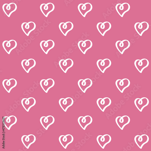 Cute Love Pattern - seamless heart shape suitable for background, fabric, design asset, valentines day, wrapping paper, wallpaper and illustration in general