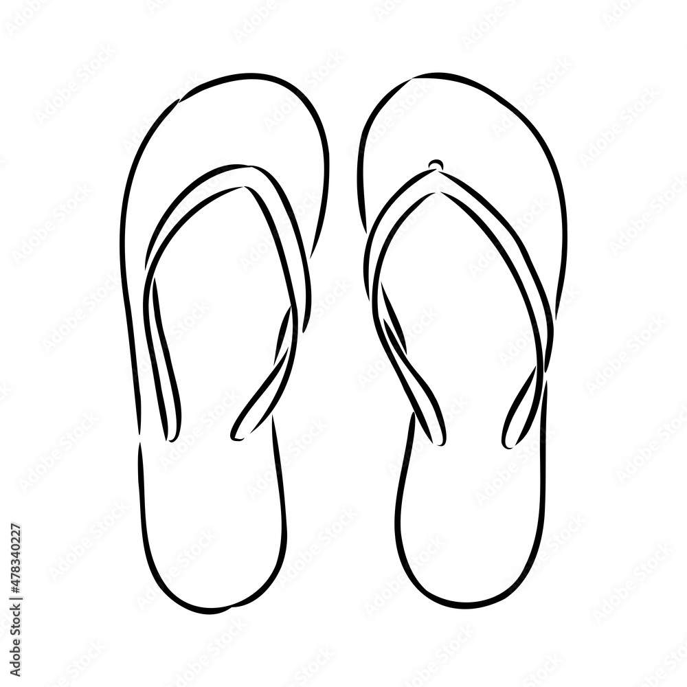 slates flip flops shoes accessories vector illustration hand-drawn doodle sketch separately on a white background sea ocean travel vacation holidays abstraction stylization summer slates flip flops shoes accessories vector illustration hand-drawn doodle sketch separately on a white background sea ocean travel vacation holidays abstraction stylization summer