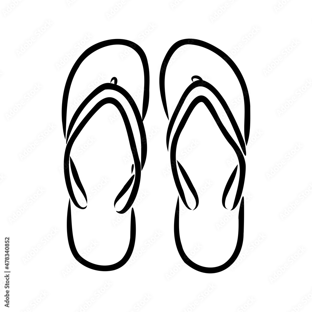 slates flip flops shoes accessories vector illustration hand-drawn doodle sketch separately on a white background sea ocean travel vacation holidays abstraction stylization summer slates flip flops shoes accessories vector illustration hand-drawn doodle sketch separately on a white background sea ocean travel vacation holidays abstraction stylization summer