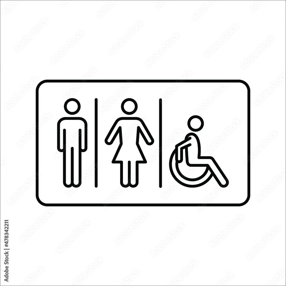 Toilet icon sign vector illustration. vector eps 10 Toilet icon sign vector illustration. vector eps 10