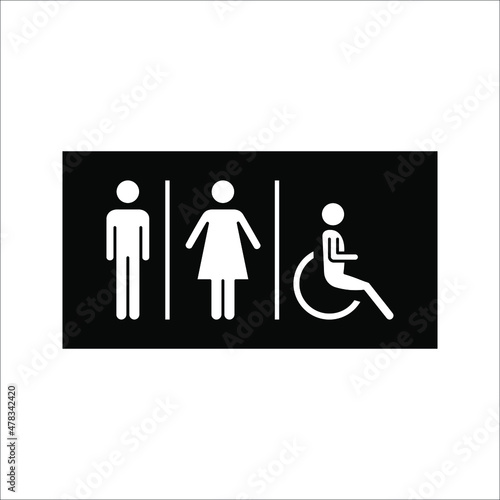 Toilet icon sign vector illustration. vector eps 10