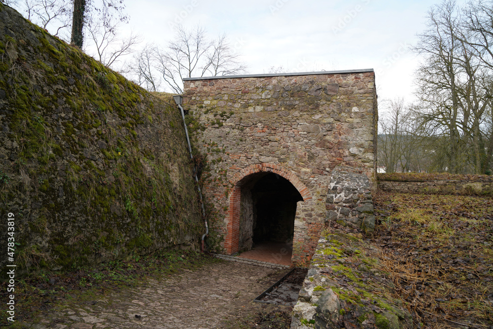 Donaustauf castle ruins on the Danube near Regensburg photographed in January Donaustauf castle ruins on the Danube near Regensburg photographed in January