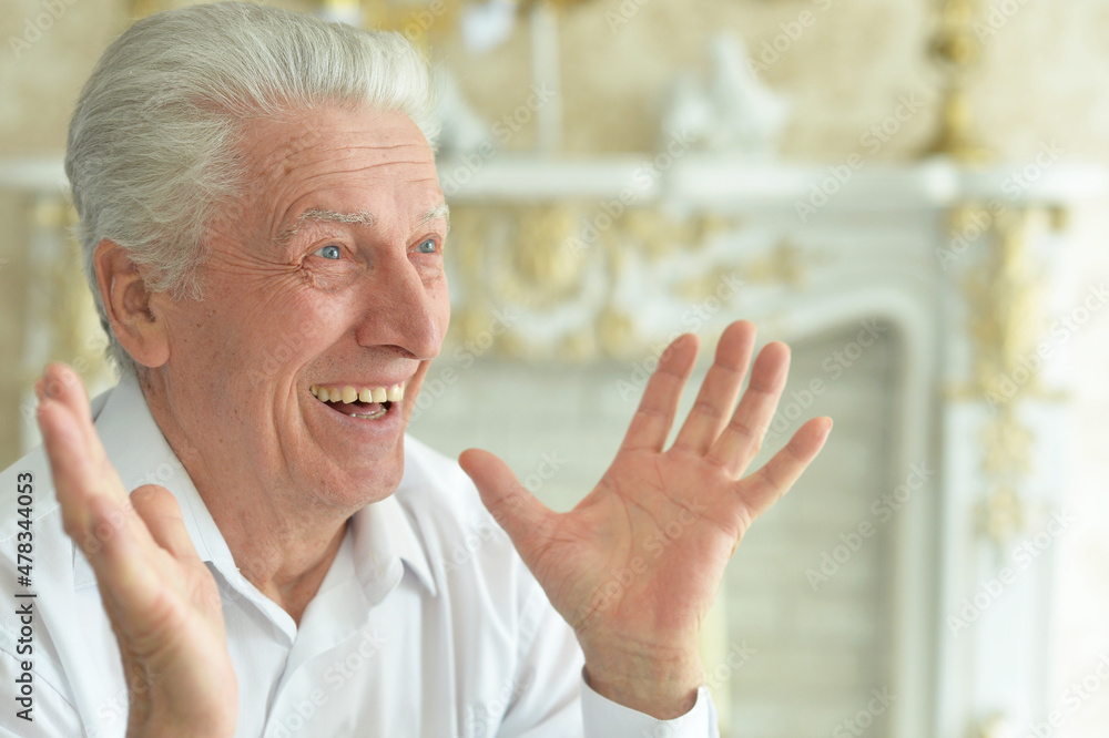 portrait of beautiful smiling senior man posing portrait of beautiful smiling senior man posing
