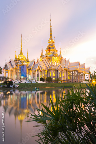 Vászonkép Thai Temple, Thai style church at Nakhon Ratchasima province, Thailand