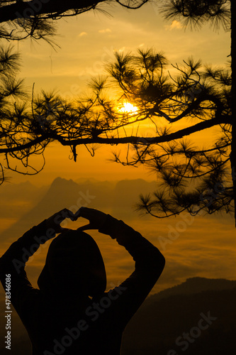 Sunrise at Phukradung National Park, Thailand photo