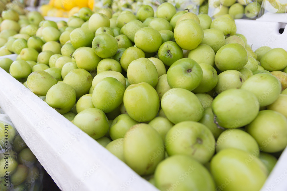 Monkey apple in the market at Nakhonratchasima, Thailand Monkey apple in the market at Nakhonratchasima, Thailand