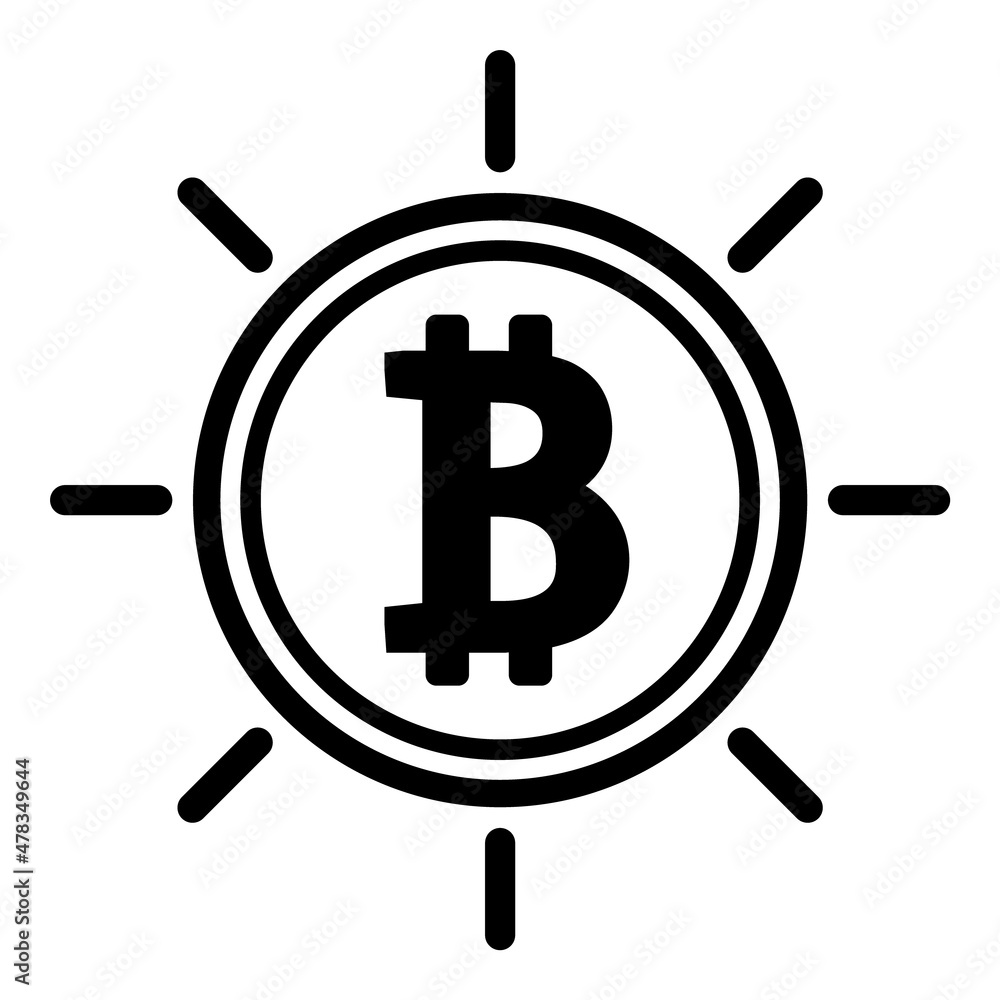 Bitcoin Flat Icon Isolated On White Background Bitcoin Flat Icon Isolated On White Background