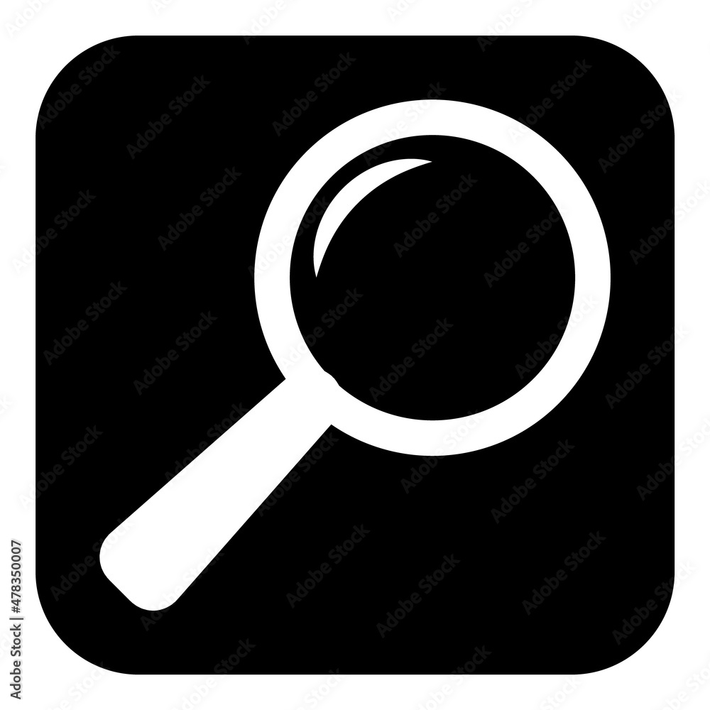 Magnifier Flat Icon Isolated On White Background Magnifier Flat Icon Isolated On White Background