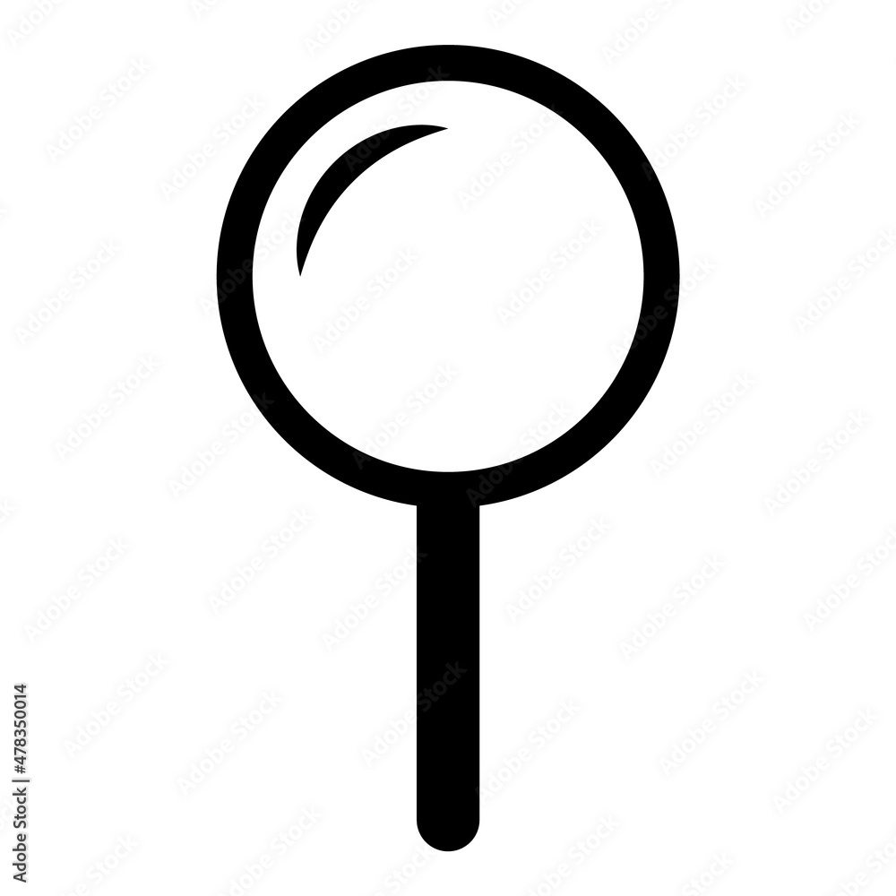 Magnifier Flat Icon Isolated On White Background Magnifier Flat Icon Isolated On White Background