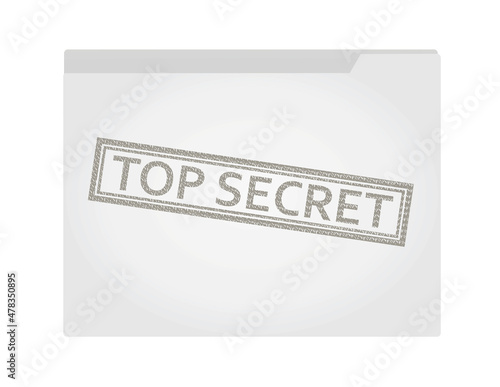 Top secret folder. vector illustration