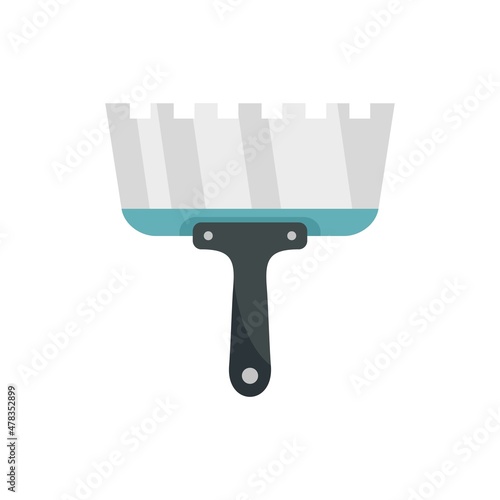 Putty knife icon flat isolated vector
