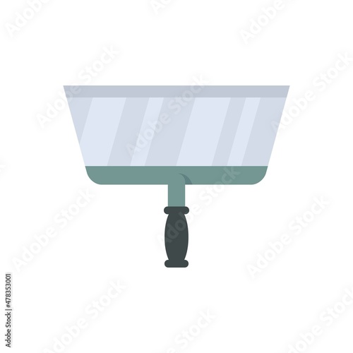 Putty knife scraper icon flat isolated vector