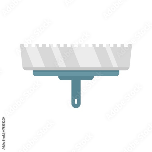 Putty knife dirty icon flat isolated vector