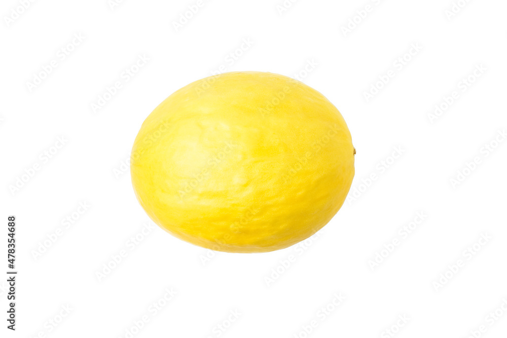 Fresh yellow melon isolated on white background Fresh yellow melon isolated on white background