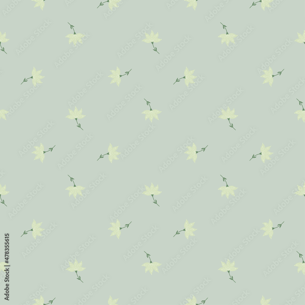 Flowers abstract seamless pattern. Hand drawn nature background. Flowers abstract seamless pattern. Hand drawn nature background.