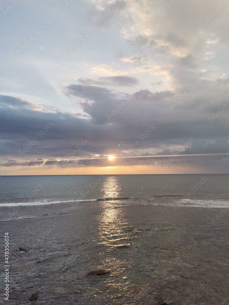 Beautiful sunset at the horizon of South Indian ocean near Galle Fort Sri Lanka. Beautiful sunset at the horizon of South Indian ocean near Galle Fort Sri Lanka.