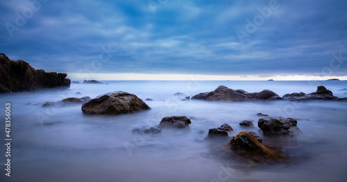 Coastal Blurry Waves on Beach © Matthew