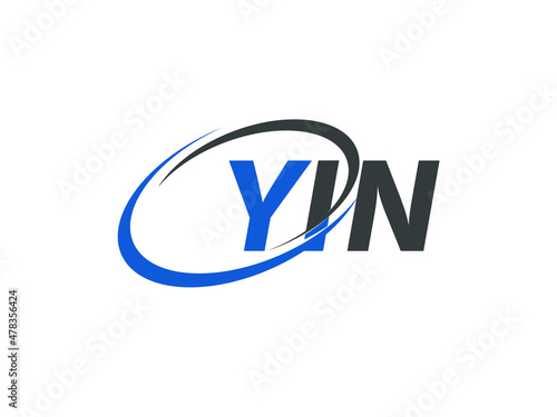 Free Download YIN letter creative modern elegant swoosh logo design - GFXLoad