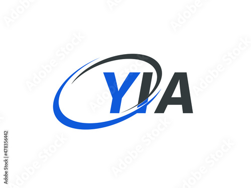 Free Download YIA letter creative modern elegant swoosh logo design - GFXLoad