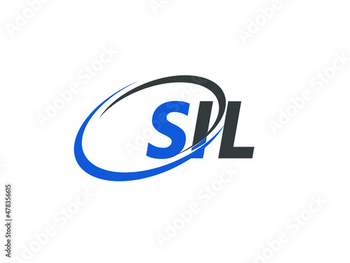 SIL letter creative modern elegant swoosh logo design