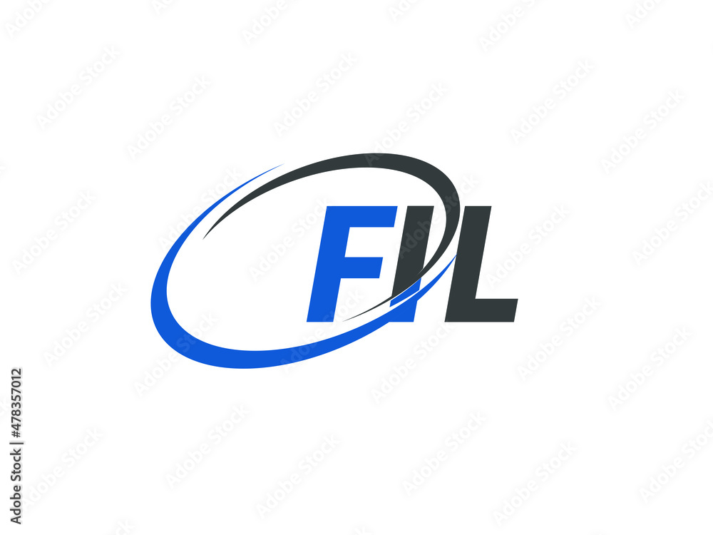 FIL letter creative modern elegant swoosh logo design FIL letter creative modern elegant swoosh logo design