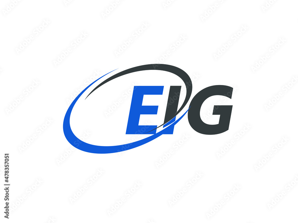 EIG letter creative modern elegant swoosh logo design EIG letter creative modern elegant swoosh logo design