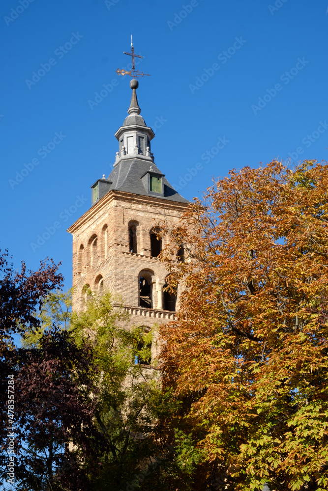 Tower in San Andres Church, Segovia, Spain