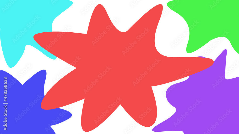 Abstract blots of colored paint isolated on white background. Abstract blots of colored paint isolated on white background.