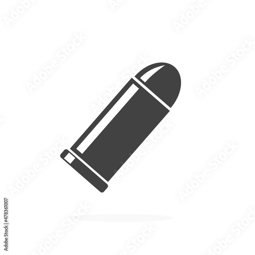 Bullet Icon Silhouette Vector Illustration