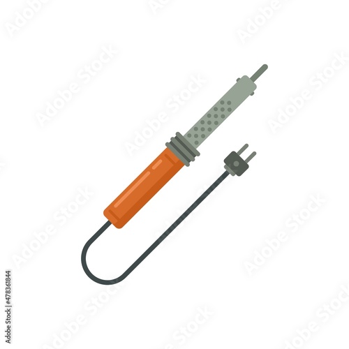 Soldering icon flat isolated vector