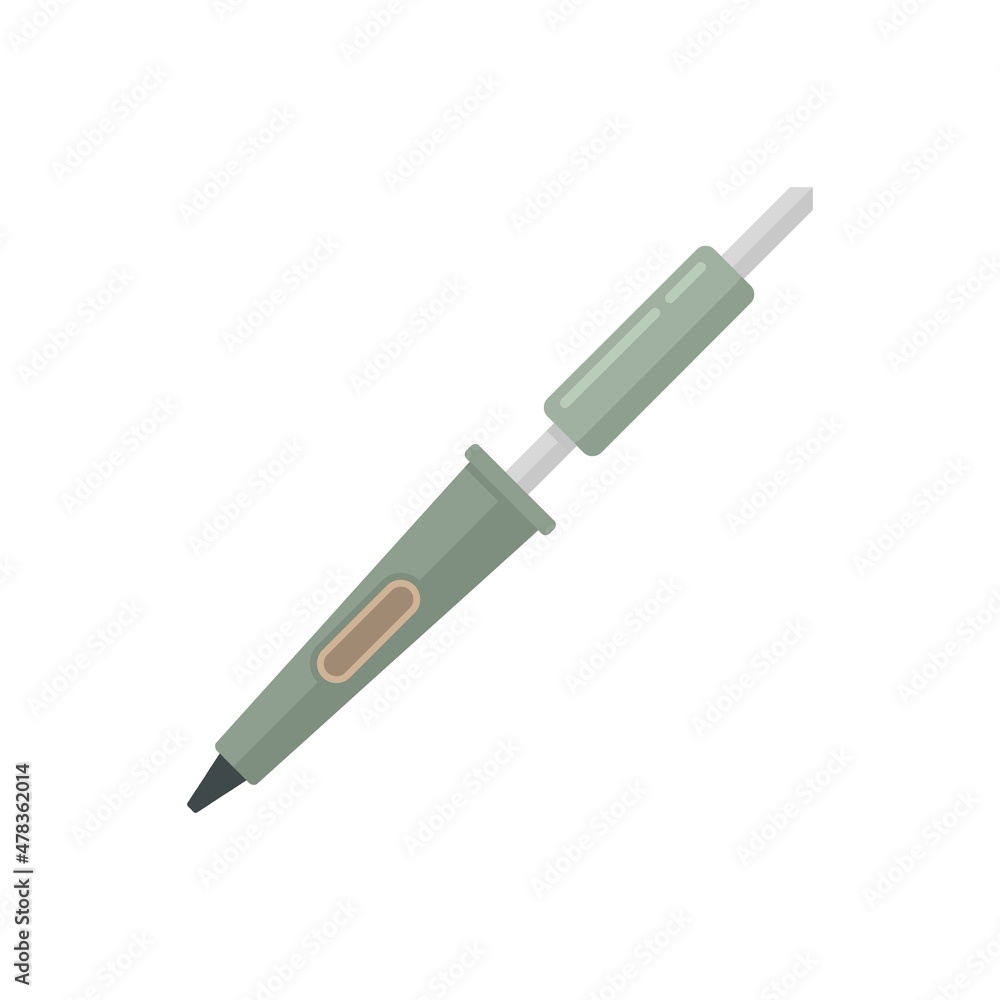 Soldering cable icon flat isolated vector Soldering cable icon flat isolated vector